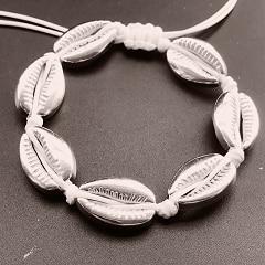 Seashell Hand Knit Bracelet