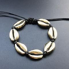 Seashell Hand Knit Bracelet