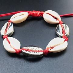 Seashell Hand Knit Bracelet