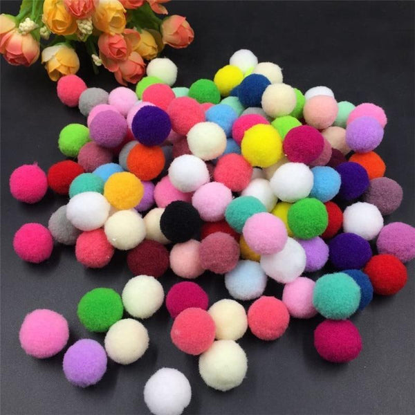 Soft Pompones Fluffy Plush Craft