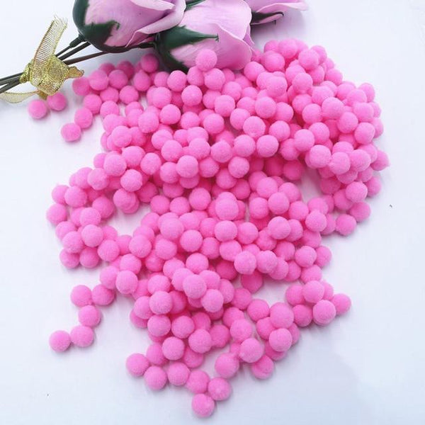 Soft Pompones Fluffy Plush Craft