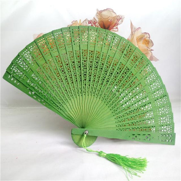 Elegant Wedding Hand Fragrant Bamboo Fan