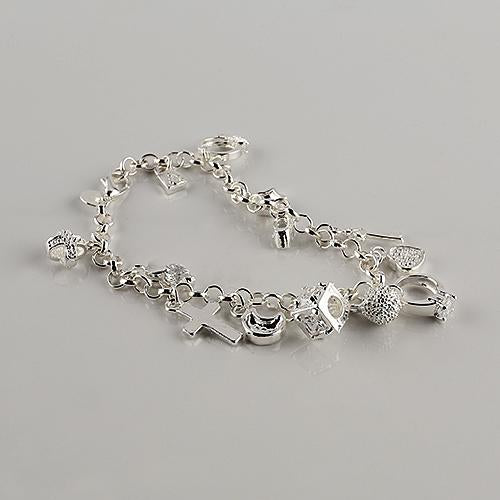 Silver Lovely Charm Bracelets