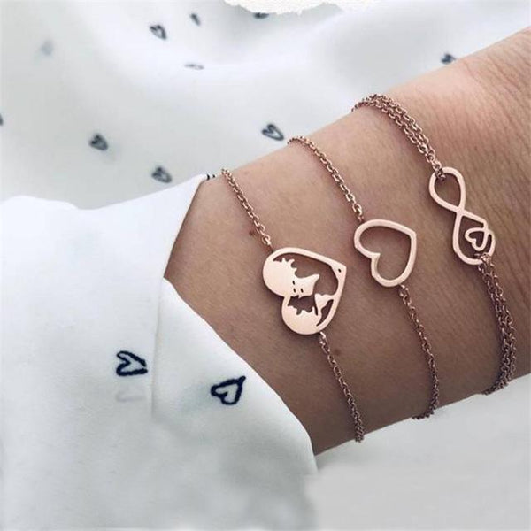 Crystal Marble Charm Bracelets