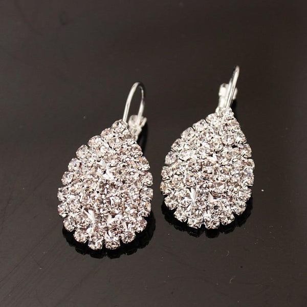 Women Water Drop Pendant Earrings