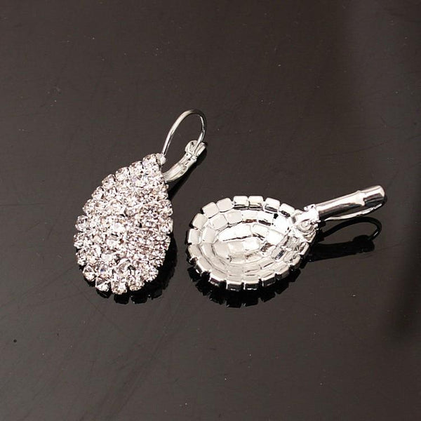 Women Water Drop Pendant Earrings