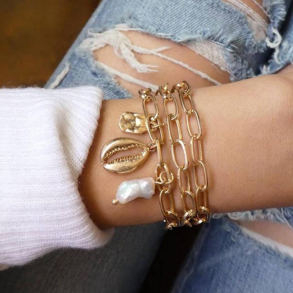 Crystal Marble Charm Bracelets