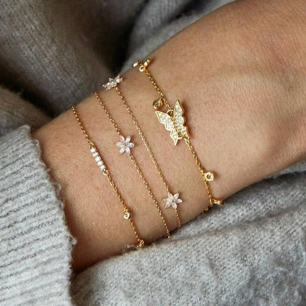 Crystal Marble Charm Bracelets