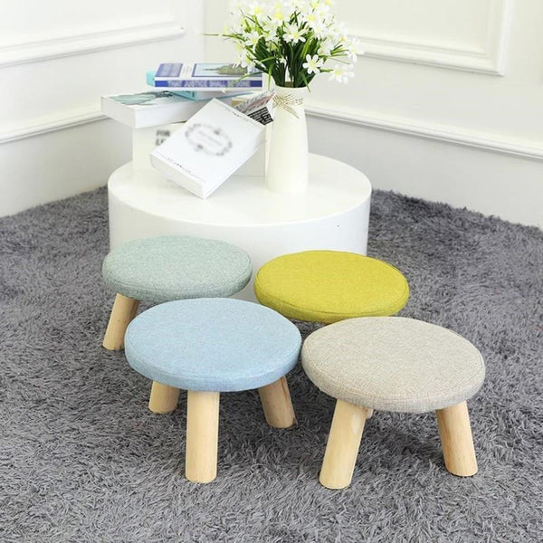 Modern Wooden Bench Art Stools