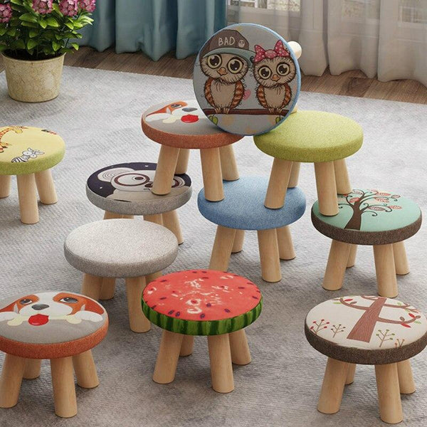 Small stool home solid Wood bench
