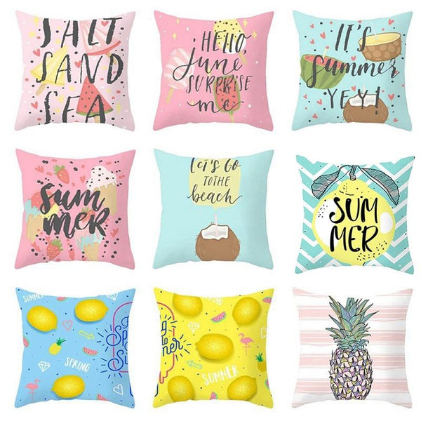 Strawberry Lemon Watermelon Pillow