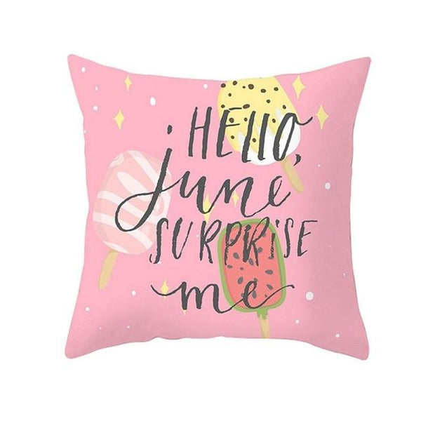 Strawberry Lemon Watermelon Pillow