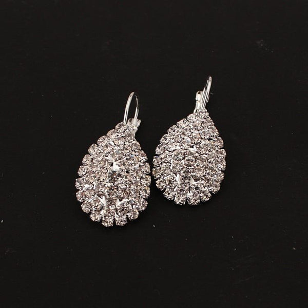 Women Water Drop Pendant Earrings
