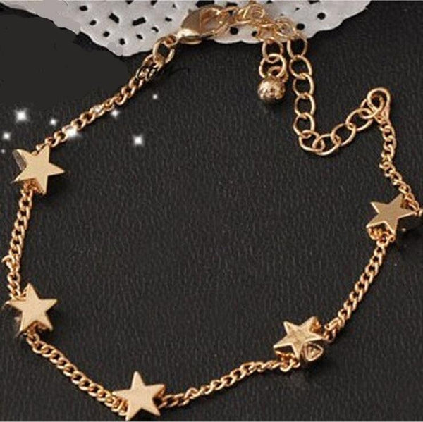 Trendy Stars Fine Chain Bracelet
