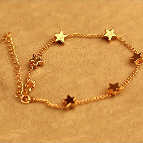 Trendy Stars Fine Chain Bracelet