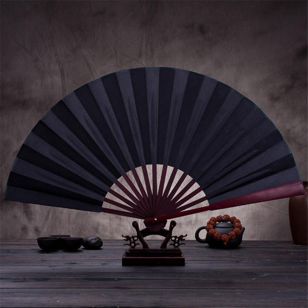 Silk Cloth Blank Wooden Bamboo fan