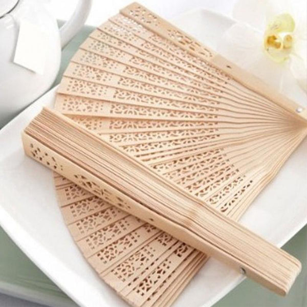 Original Wooden Hand Flower Bamboo Fan