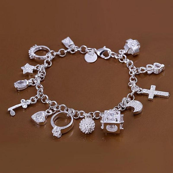 Silver Lovely Charm Bracelets