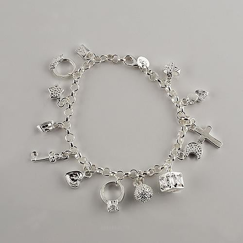 Silver Lovely Charm Bracelets