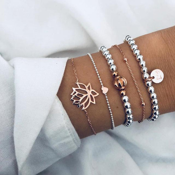 Crystal Marble Charm Bracelets