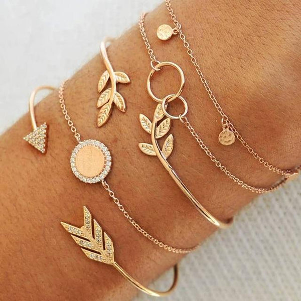 Crystal Marble Charm Bracelets