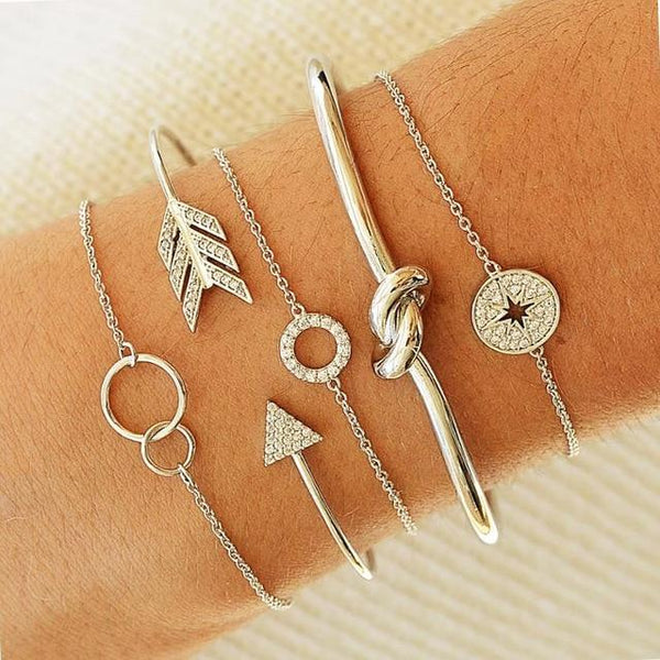 Crystal Marble Charm Bracelets