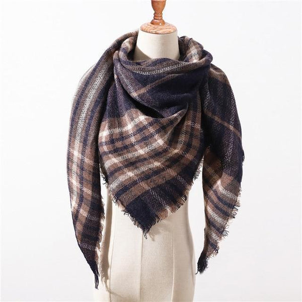 Spring Winter Triangle Scarf For Women