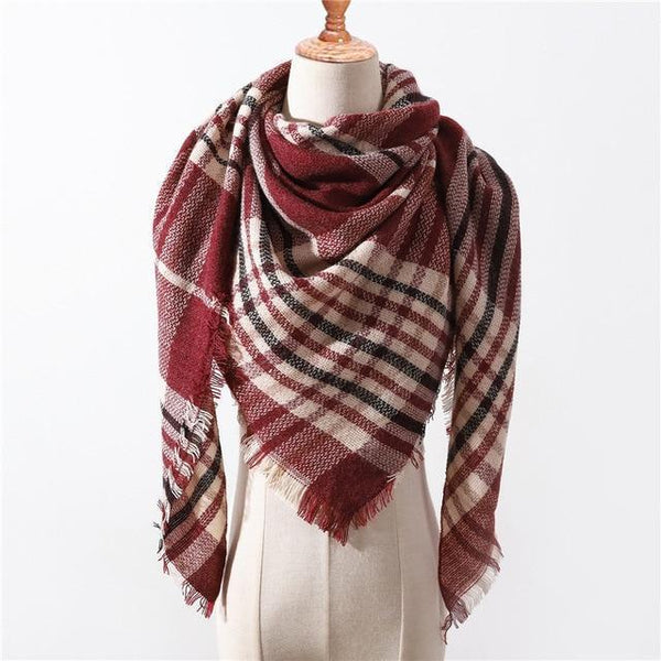 Spring Winter Triangle Scarf For Women