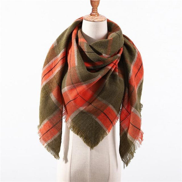 Spring Winter Triangle Scarf For Women