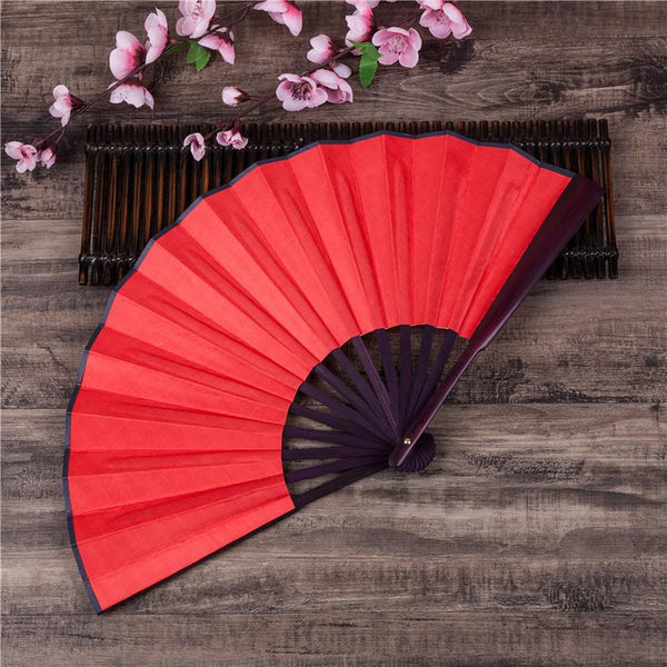 Plain Color Bamboo fan