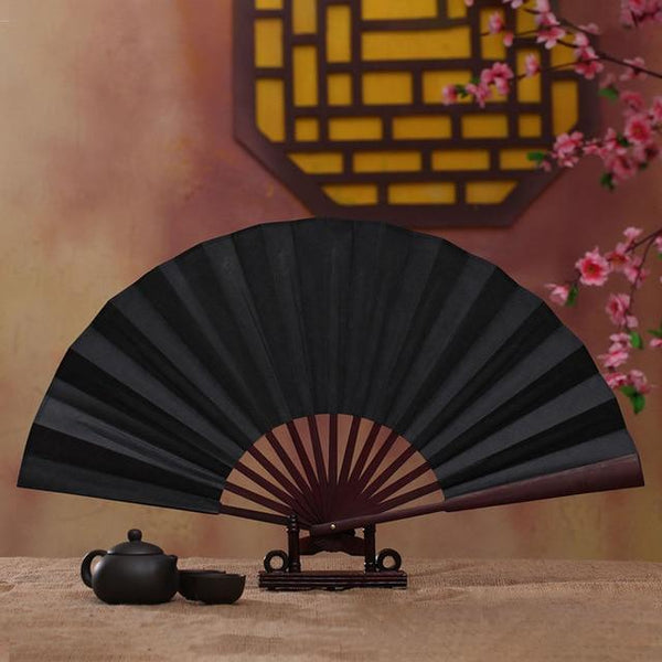 Plain Color Bamboo fan