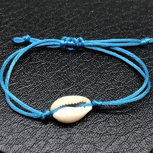 Seashell Hand Knit Bracelet