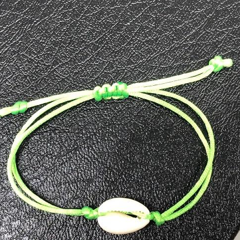 Seashell Hand Knit Bracelet