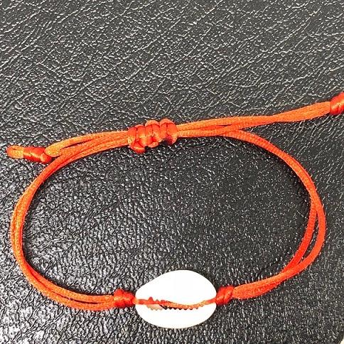Seashell Hand Knit Bracelet
