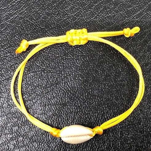 Seashell Hand Knit Bracelet