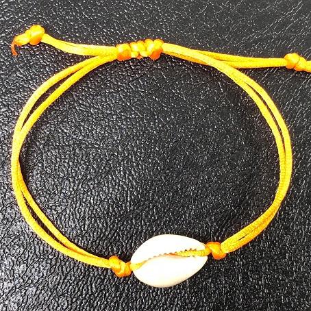 Seashell Hand Knit Bracelet
