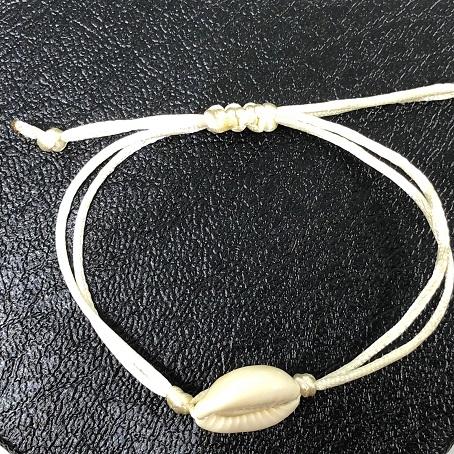 Seashell Hand Knit Bracelet