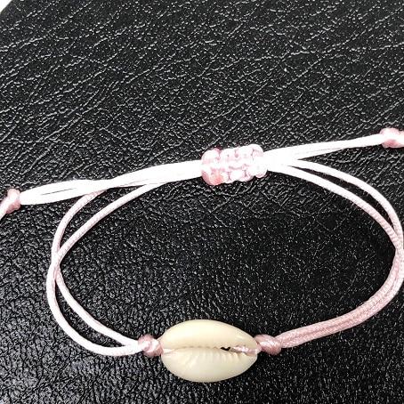 Seashell Hand Knit Bracelet