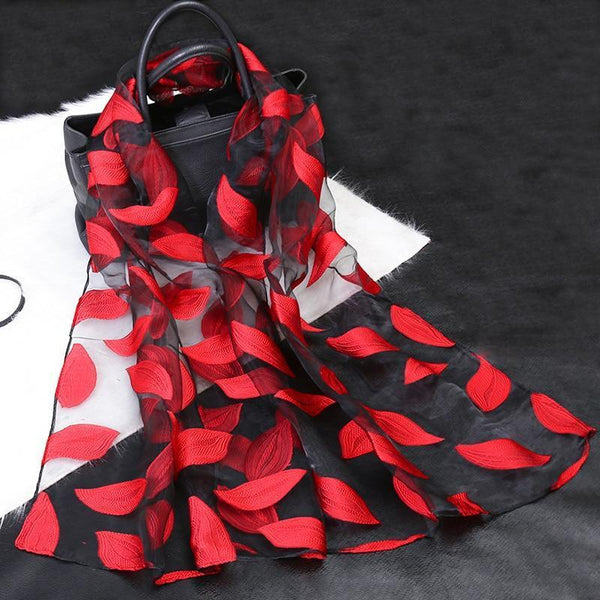 Silk Scarf Women Summer Breeze Lightweight