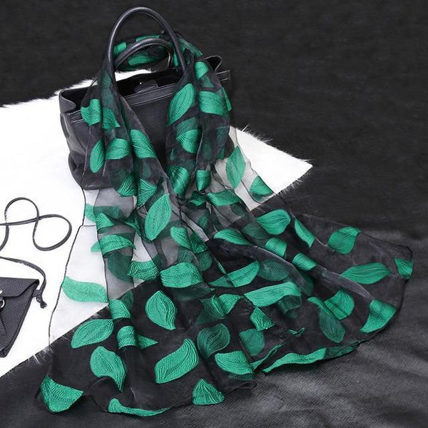 Silk Scarf Women Summer Breeze Lightweight