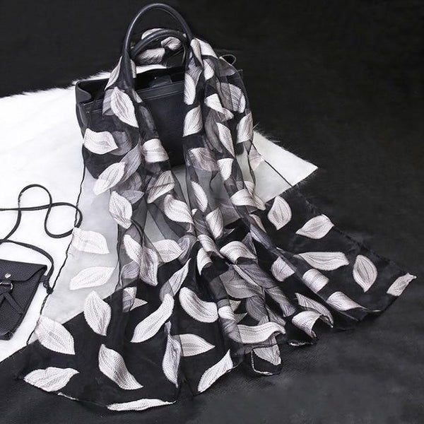 Silk Scarf Women Summer Breeze Lightweight