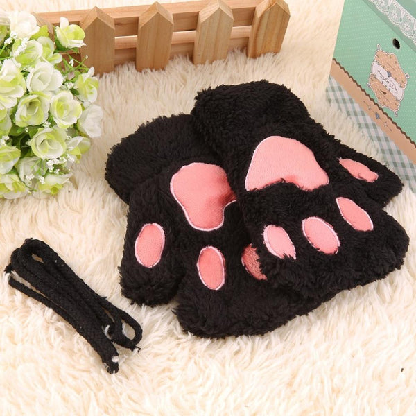 Warmth Fingerless Plush Gloves