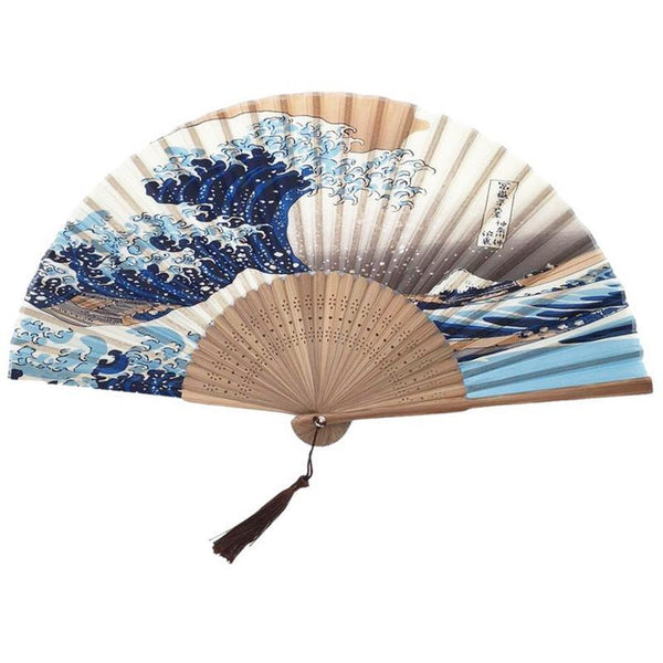 Silk Hand Fan Mount Bamboo fan